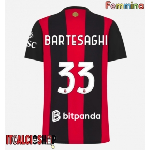 AC Milan Davide Bartesaghi #33 Prima Maglia Femmina 2026-27 Manica Corta